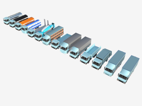 Truck showroom 3D Model