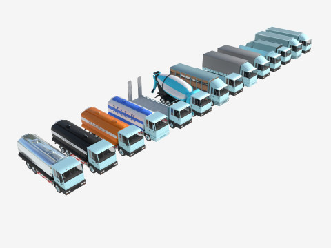 Truck showroom 3D Model