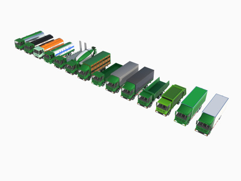 Truck showroom 3D Model
