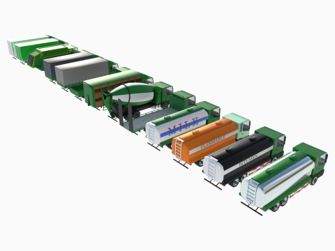 Truck showroom 3D Model