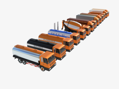 Truck showroom 3D Model