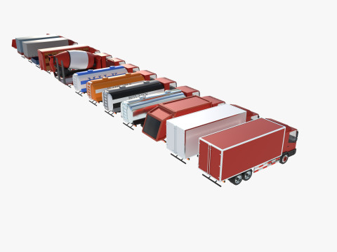 Truck showroom 3D Model