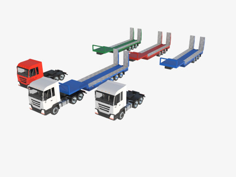 Truck showroom 3D Model
