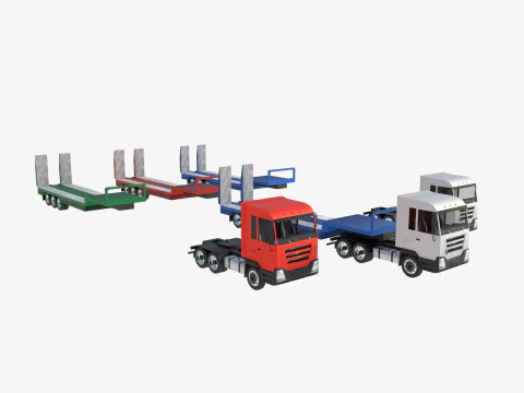 Truck showroom 3D Model
