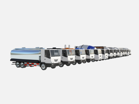 Truck showroom 3D Model