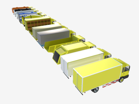 Truck showroom 3D Model