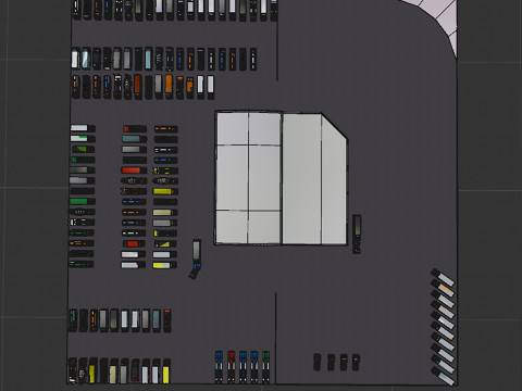 Truck showroom 3D Model