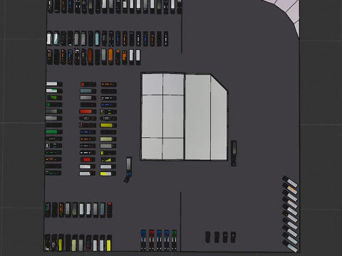 Truck showroom 3D Model