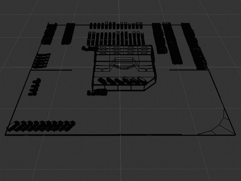 Truck showroom 3D Model