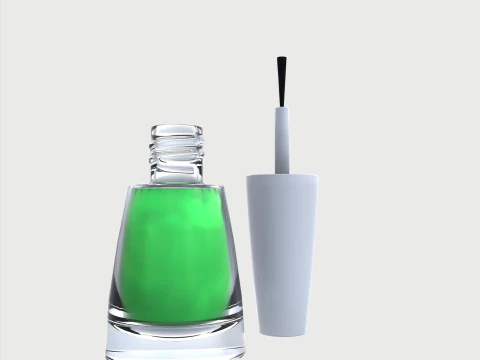 Nail polish set 3D Model