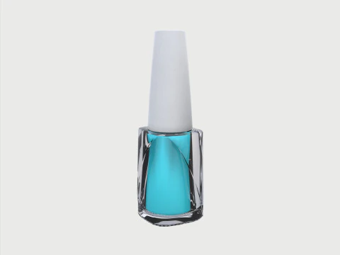 Nail polish set 3D Model