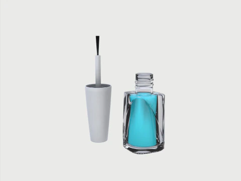 Nail polish set 3D Model