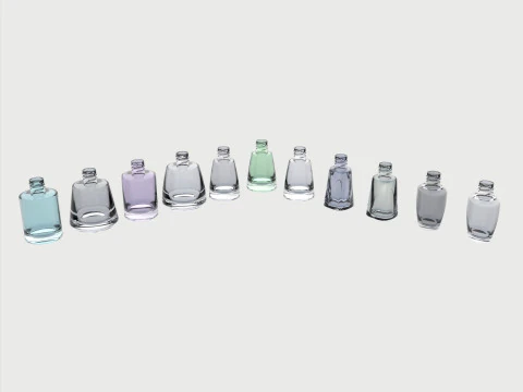 Nail polish set 3D Model