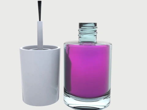 Nail polish set 3D Model