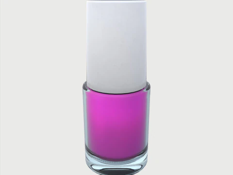 Nail polish set 3D Model