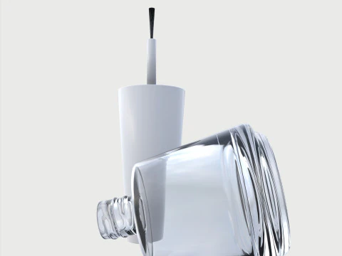 Nail polish set 3D Model