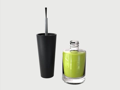 Nail polish set 3D Model
