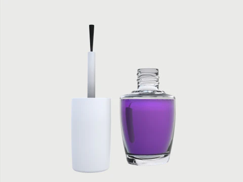 Nail polish set 3D Model