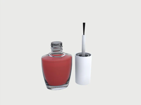 Nail polish set 3D Model