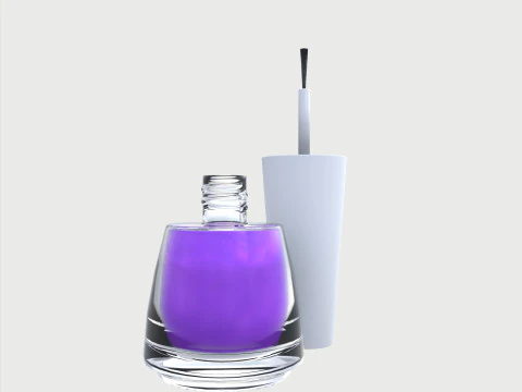 Nail polish set 3D Model
