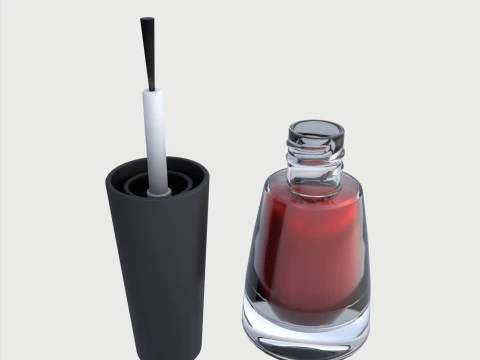 Nail polish set 3D Model