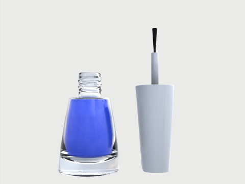 Nail polish set Modelo 3D