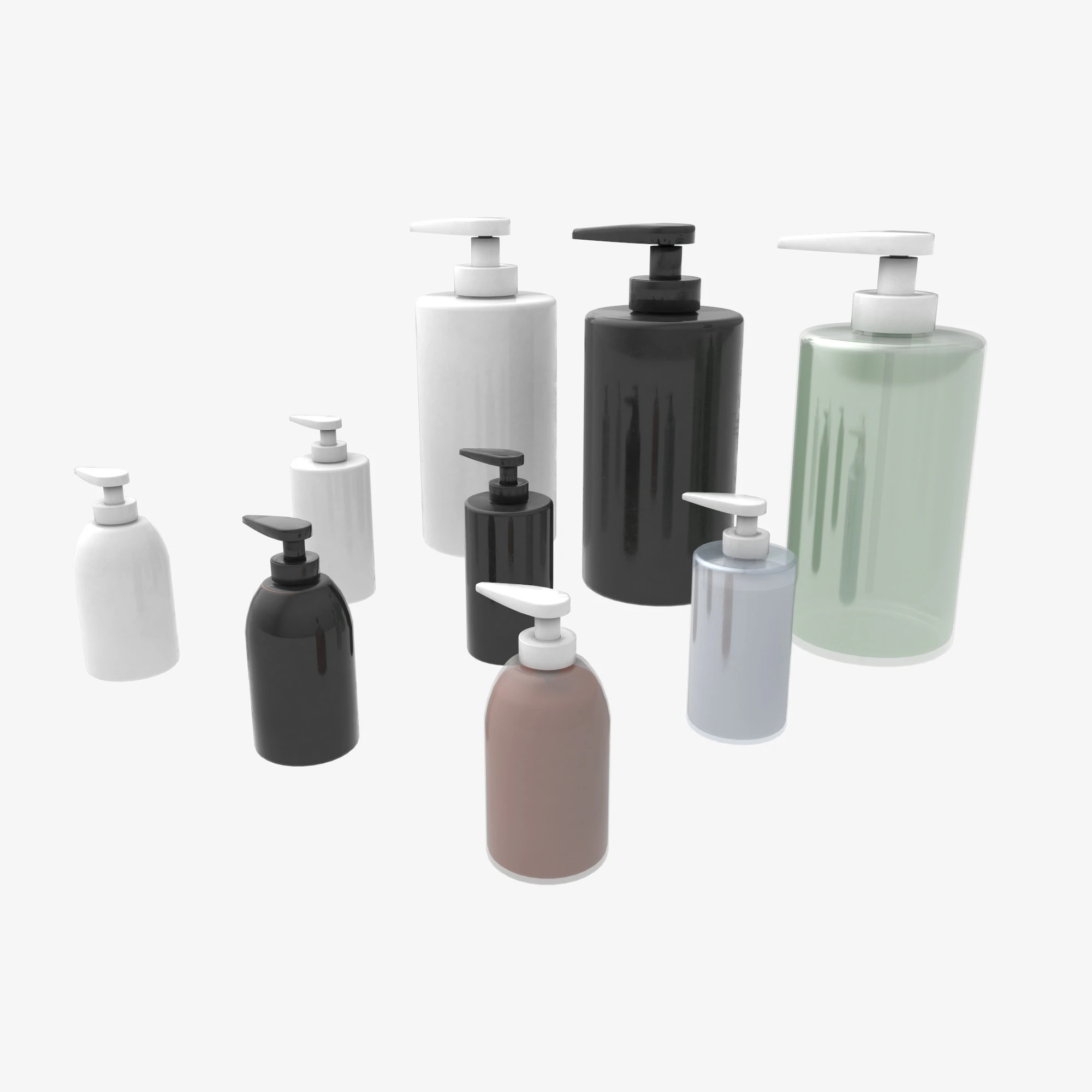 Soap bottle mockup 3D Model .c4d .max .obj .3ds .fbx .stl .blend 