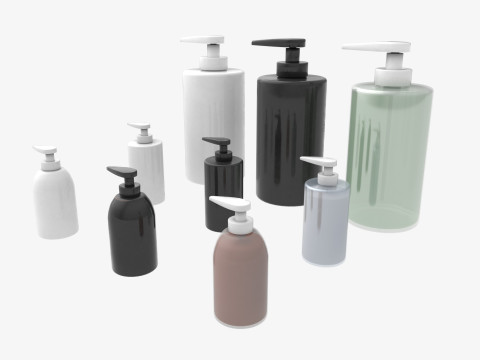Soap bottle mockup 3D Модель