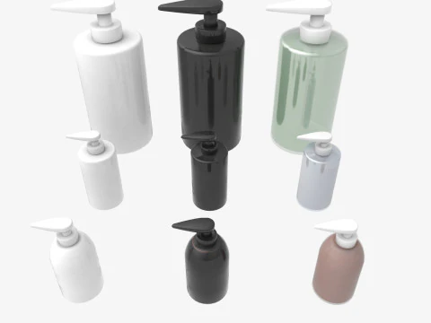 Soap bottle mockup 3D Model