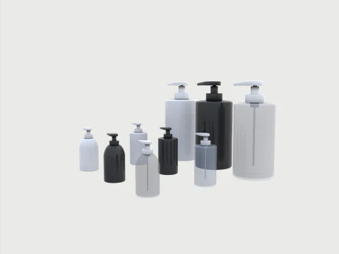 Soap bottle mockup 3D Model