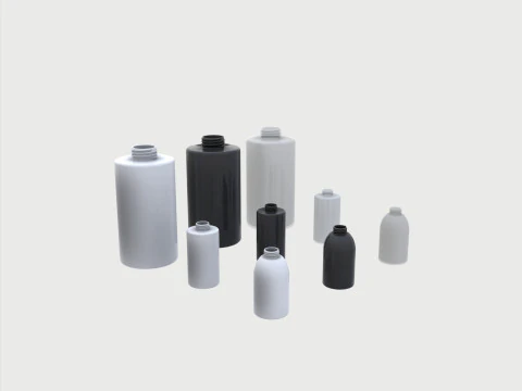 Soap bottle mockup 3D Model