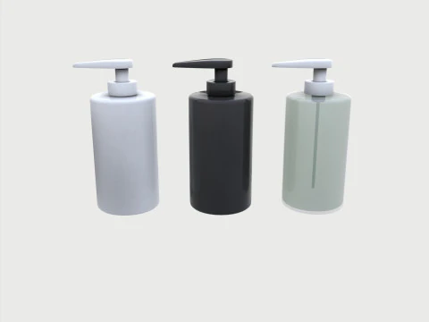 Soap bottle mockup 3D Model