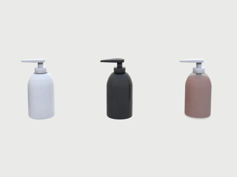 Soap bottle mockup 3D Model