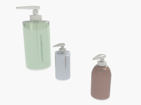 Soap bottle mockup 3D Модель