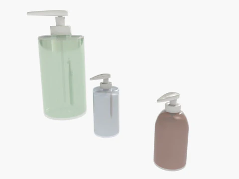 Soap bottle mockup 3D Model
