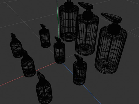 Soap bottle mockup 3D Model