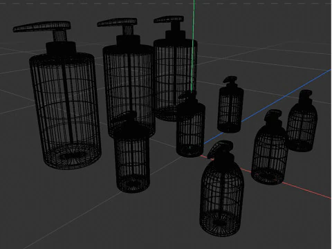 Soap bottle mockup 3D Model