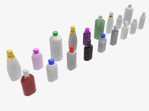 Shampoo bottle mockup 3D Модель