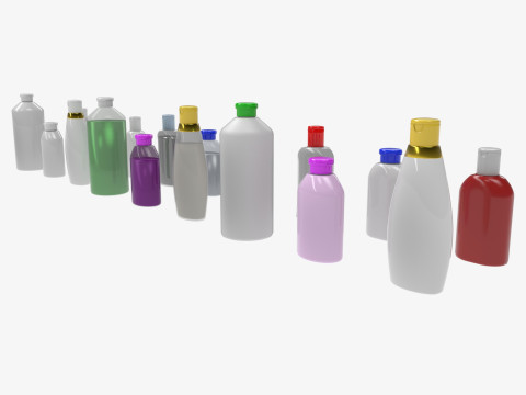 Shampoo bottle mockup 3Dモデル
