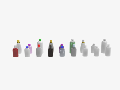 Shampoo bottle mockup 3Dモデル