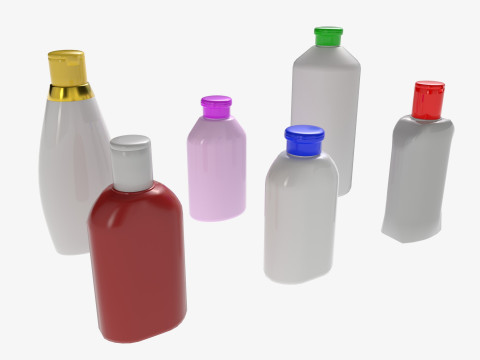Shampoo bottle mockup 3Dモデル