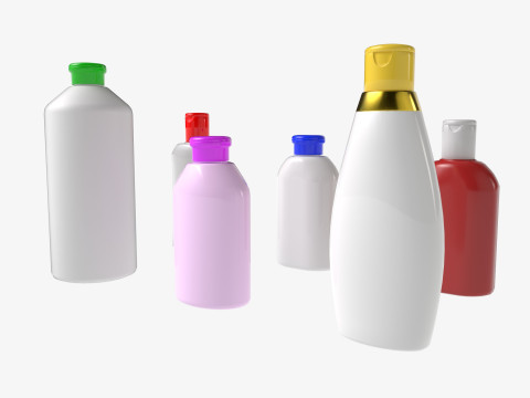 Shampoo bottle mockup 3Dモデル