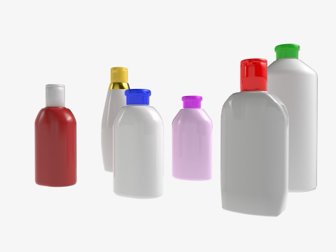 Shampoo bottle mockup 3Dモデル