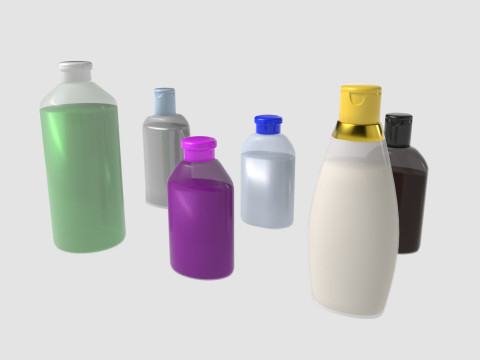 Shampoo bottle mockup 3Dモデル
