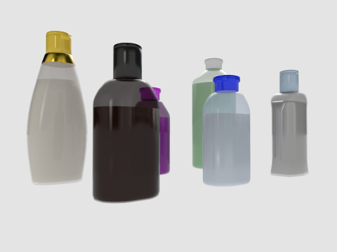 Shampoo bottle mockup 3Dモデル