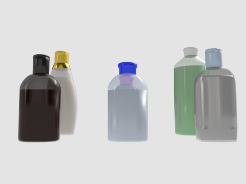 Shampoo bottle mockup 3Dモデル