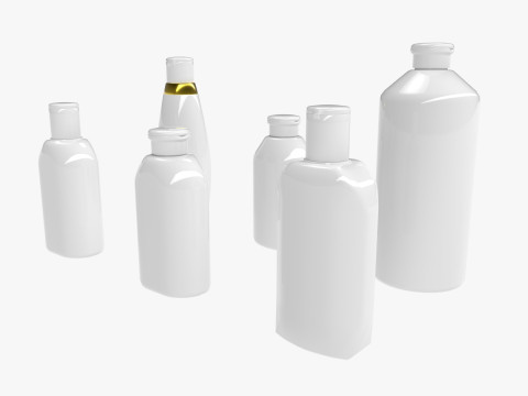 Shampoo bottle mockup 3Dモデル
