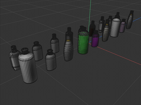Shampoo bottle mockup 3Dモデル