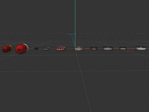 Set of tablets and pills 3D Model