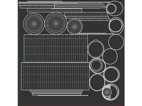 Set of pill bottles 3D Модель